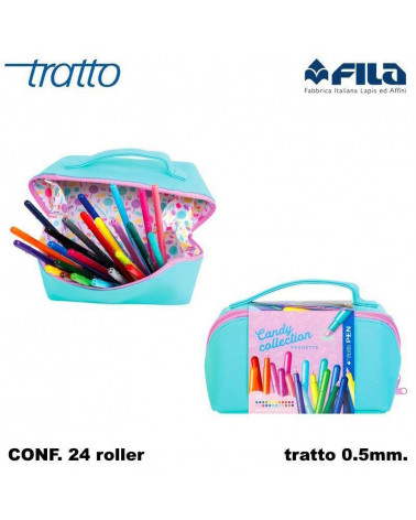 TRATTO MARCATORE PEN CANDY COLLECTION POCHETTE 24 colori