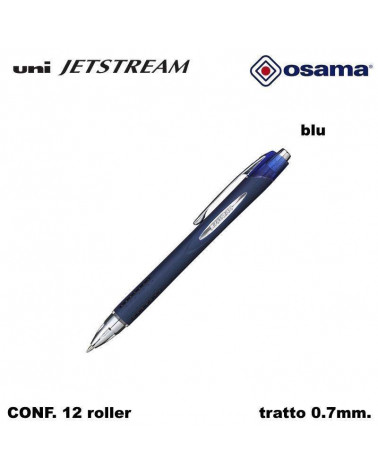 OSAMA ROLLER UNI JETSTREAM 0.7 12PZ. BLU-SCATTO