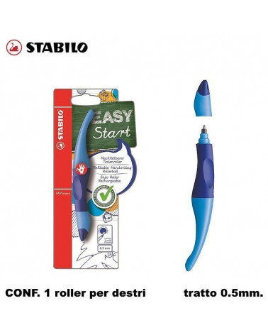 STABILO ROLLER EASY START PER DESTRI BLU