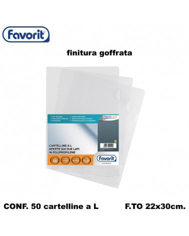 FAVORIT CARTELLE A L APERTE SU DUE LATI 50PZ. BUCCIA D'ARANCIO
