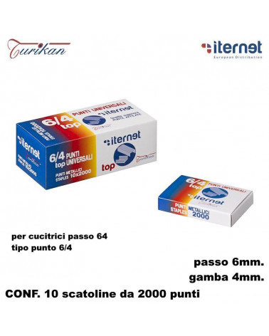 ITERNET PUNTI TURIKAN 64 2000P. PER CUCITRICE [10PZ]