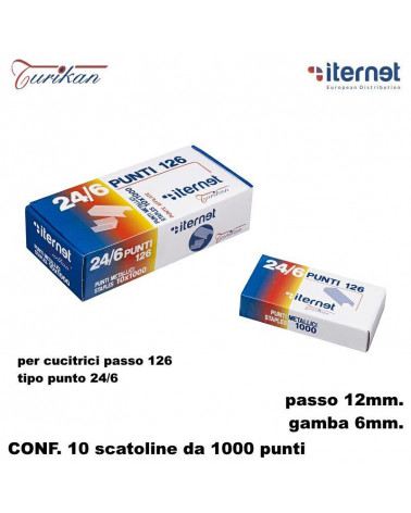 ITERNET PUNTI TURIKAN 126 1000P. 10PZ. PER CUCITRICE