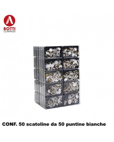 BOTTI PUNTINE COLORATE BIANCHE [50CF]