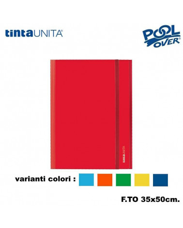 TINTA UNITA CARTELLA 3L. C/ELASTICO 35X50 98511