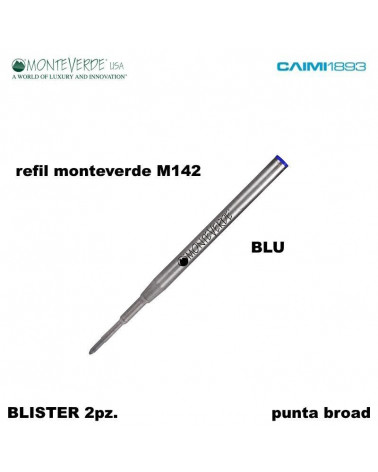 MONTEVERDE REFIL SFERA BLU BROAD BLISTER 2pz.