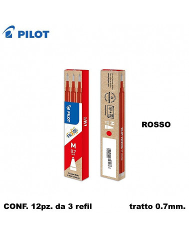 PILOT REFIL FRIXION 3PZ. ROSSO [12CF]