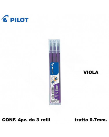 PILOT REFIL FRIXION 3PZ.VIOLA [4CF]