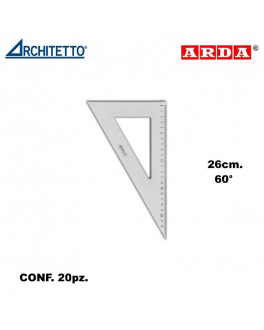 ARCHITETTO SQUADRA 26CM. 60' 44117 [20PZ]