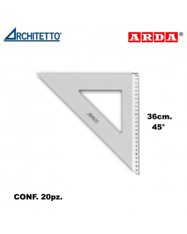 ARCHITETTO SQUADRA 36CM. 45' 44113 [20PZ]