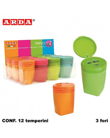 ARDA TEMPERINO CONTENITORE TRIPLO 3 FORI METALLO TE813 [12PZ]