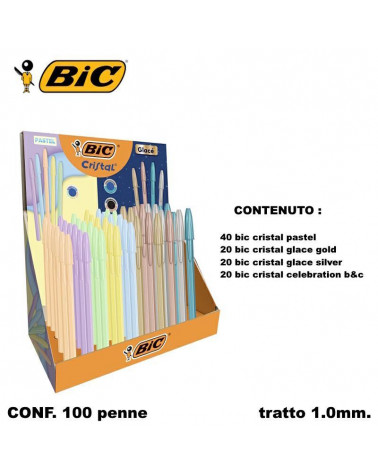 BIC SFERA CRISTAL PASTEL/GLACE 305619 [100PZ]