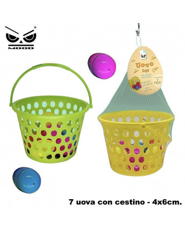 MOOD UOVA E CESTINO PER CACCIA ALL'UOVO SET 7pz. ET101