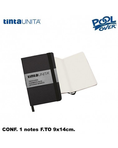 TINTA UNITA TACCUINO CON ELASTICO BIANCO 9x14