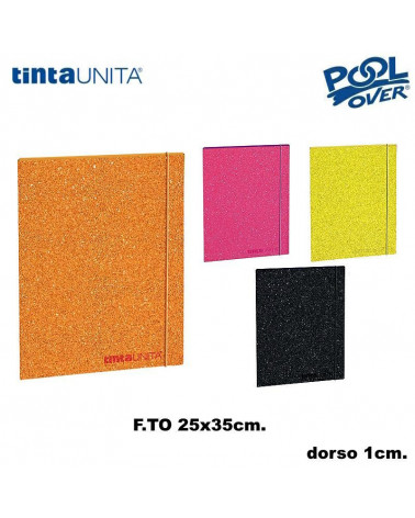 TINTA UNITA FLUO CARTELLA CON ELASTICO A4 PPL DORSO 1