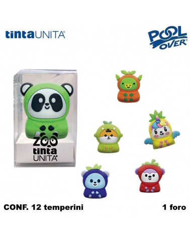 TINTA UNITA ZOO TEMPERINO 3D 1 FORO [12PZ]