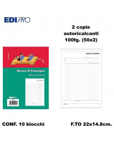 EDIPRO BUONO DI CONSEGNA 22x14.8 2C. E5209C [10PZ]