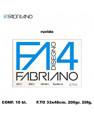 FABRIANO BLOCCO F4 33X48 20 FG.RUVIDO DISEGNO [10PZ]