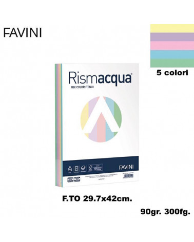 FAVINI RISMACQUA MIX A3 90gr.300fg.ASSORTITA-FOTOCOPIE