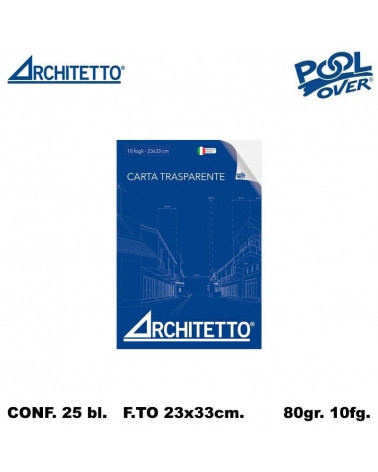 ARCHITETTO BLOCCO LUCIDO 23X33 10FG. 43840 [25PZ]