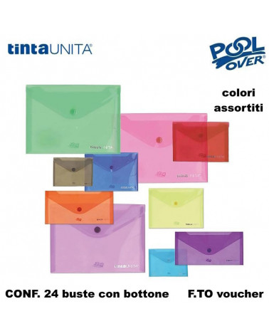 TINTA UNITA BUSTE BOTTONE VOUCHER 11X22 97931 [24PZ]