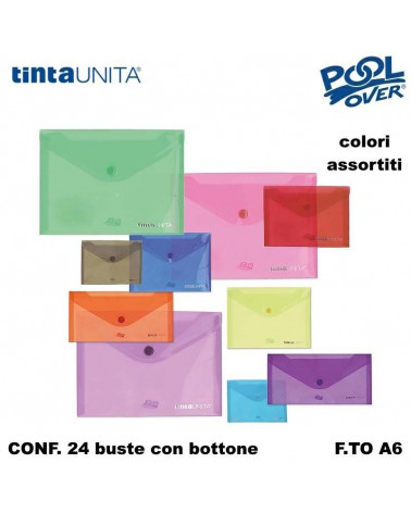 TINTA UNITA BUSTE BOTTONE A6 97929 [24PZ]