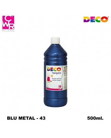 CWR DECO TEMPERA PRONTA 500ml. BLU METAL 43