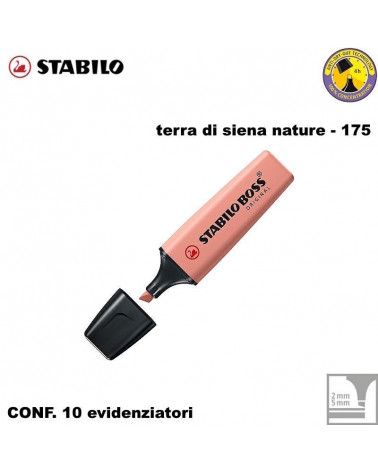 STABILO BOSS NATURE TERRA DI SIENA 175-EVIDENZIATORE [10PZ]