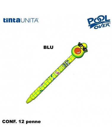 TINTA UNITA ZOO PENNA SCATTO CANCELLABILE BLU [12PZ]