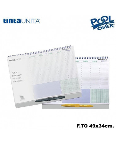 TINTA UNITA AGENDA PLANNER 49x34 NO DATA + PENNA I'M