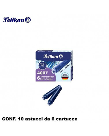 PELIKAN CARTUCCE  INCHIOSTRO STILOGRAFICO TP/6  BLU [10PZ]