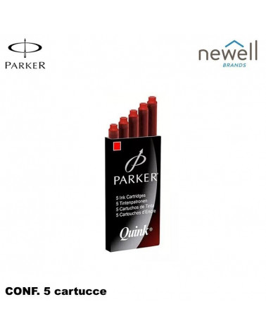 PARKER CARTUCCE INCHIOSTRO STILOGRAFICO ROSSO