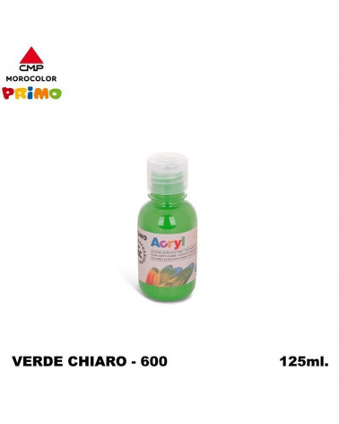 PRIMO TEMPERA ACRILICA 125ML. VERDE CHIARO 600
