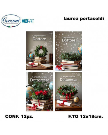 CECAMI BIGLIETTI LAUREA PORTASOLDI 00261 [12PZ]