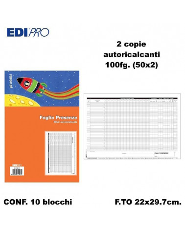 EDIPRO PRESENZE MENSILI 22x29.7 2C. E5149C [10PZ]