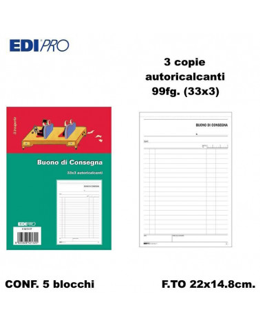 EDIPRO BUONO DI CONSEGNA 22x14.8 3C. E5213CT [5PZ]