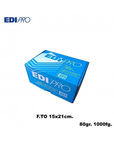 EDIPRO CARTA A5 80gr. 1000fg. FOTOCOPIE