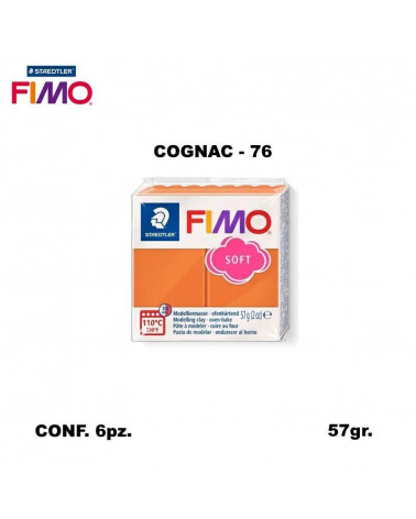 STAEDTLER PASTA FIMO SOFT 8020-76 COGNAC [6PZ]