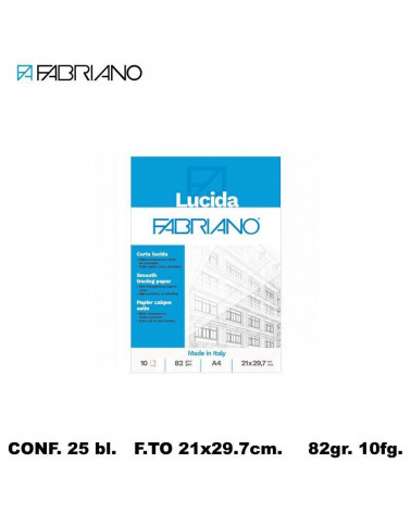 FABRIANO BLOCCO LUCIDO 21x29.7 10fg. [25PZ]