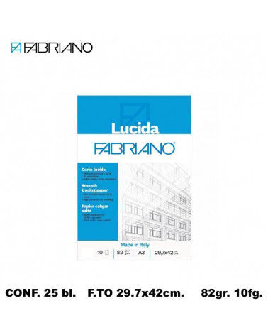 FABRIANO BLOCCO LUCIDO 29.7x42 10fg. [25PZ]