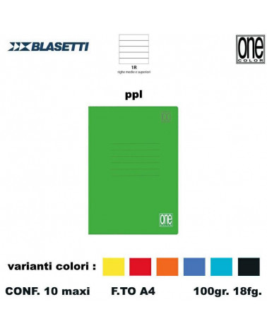 BLASETTI MAXI ONE COLOR PPL 100gr.1R [10PZ]