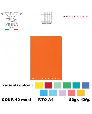 MONOCROMO MAXI 80GR. 2COLONNE [10PZ]