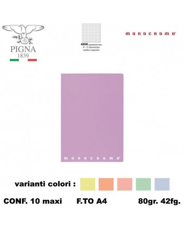 MONOCROMO MAXI PASTEL 80GR.4MM [10PZ]