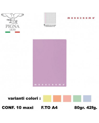 MONOCROMO MAXI PASTEL 80GR.Q [10PZ]