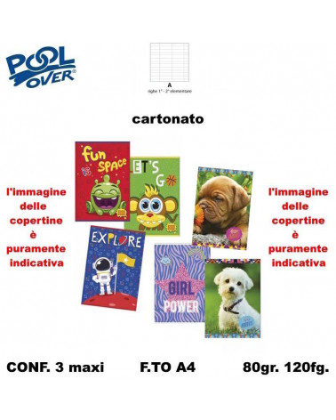 MAXI CARTONATO 120FG. FANTASIA-A 98303 [3PZ]