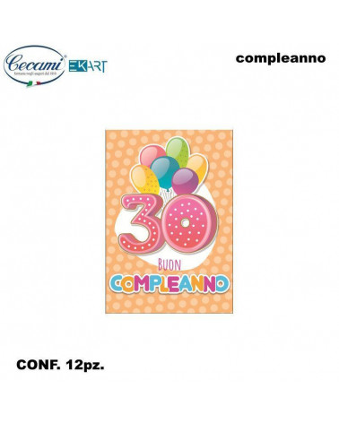 CECAMI BIGLIETTI I MIGLIORI ANNI 30 C/APPLICAZIONI 00243 [12PZ]