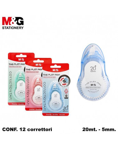 M&G CORRETTORE NASTRO 20mt.x5mm. THE FLAT IRON [12PZ]