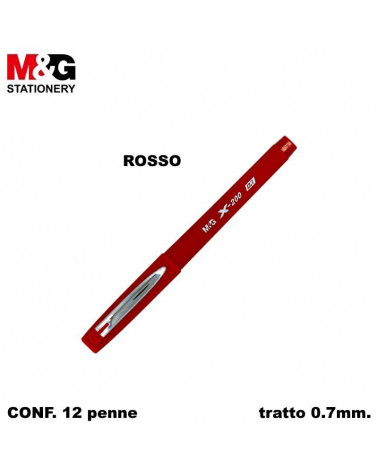 M&G SFERA GEL STICK X-200 0.7 ROSSO [12PZ]