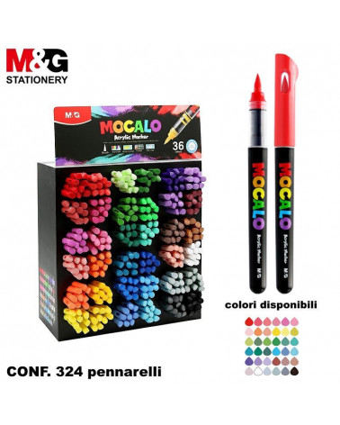 M&G PENNARELLO ACRILICO BRUSH MOCALO [324PZ]