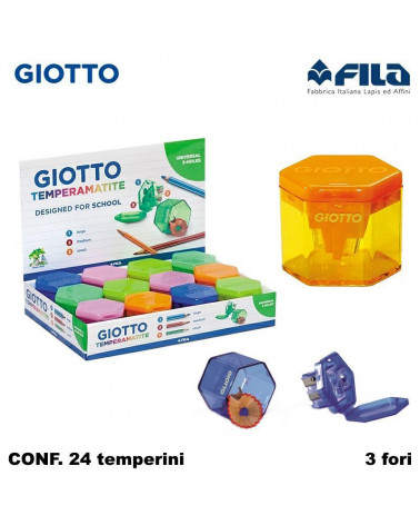 GIOTTO TEMPERINO CONTENITORE  3 FORI[24PZ]