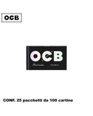 OCB CARTINE CORTA DOPPIA NERA 100PZ x [25CF] (2500)